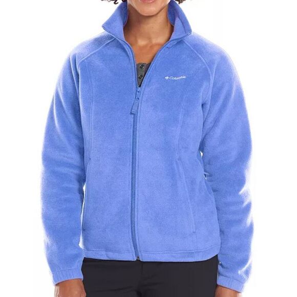 Columbia Solid Fleece Jacket 'Bluebell' Sz XL - Picture 1 of 9